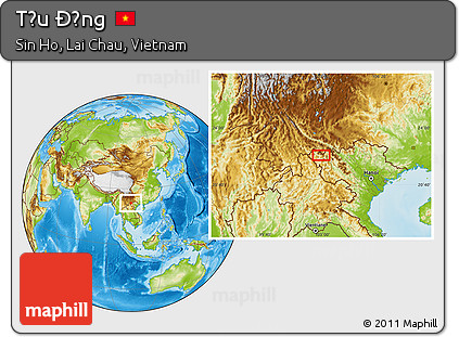 Physical Location Map of Tỉu Ðộng