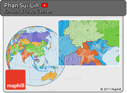 Political Location Map of Phan Sui Lin