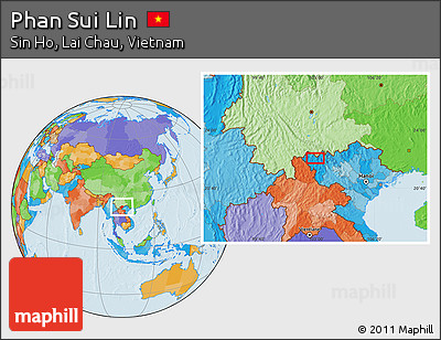 Political Location Map of Phan Sui Lin