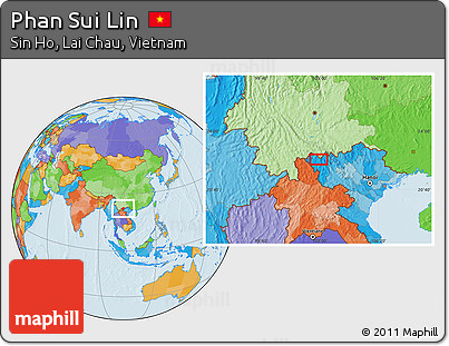 Political Location Map of Phan Sui Lin