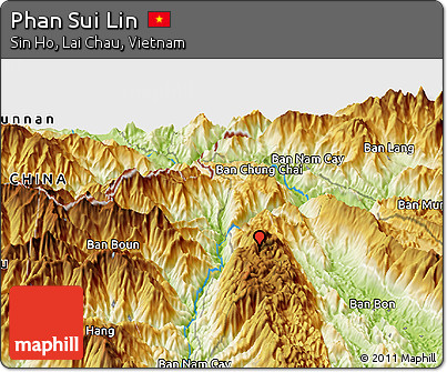 Physical Panoramic Map of Phan Sui Lin
