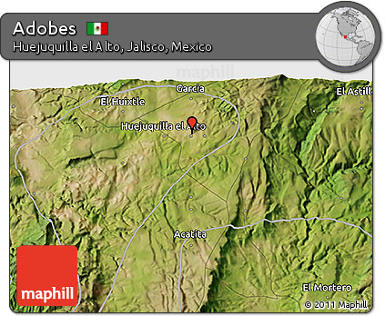 Satellite 3D Map of Adobes