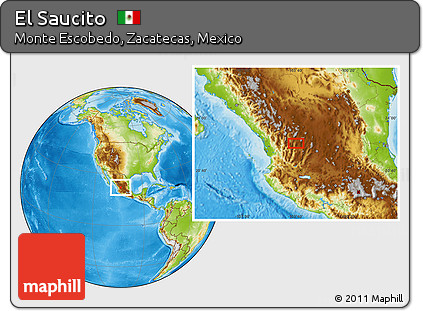 Physical Location Map of El Saucito