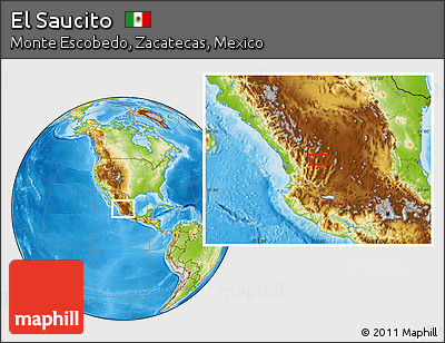 Physical Location Map of El Saucito