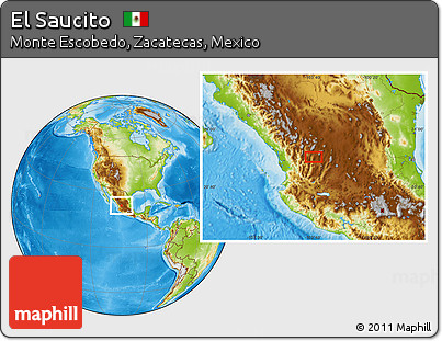 Physical Location Map of El Saucito
