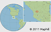 Savanna Style Location Map of the area around 22° 23' 25" N, 103° 37' 30" W