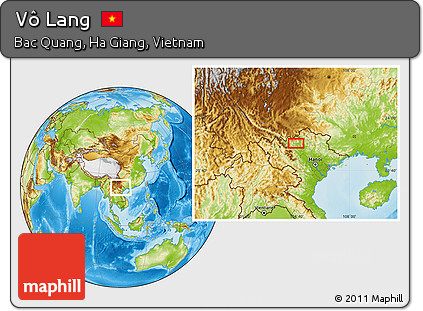Physical Location Map of Vô Lang
