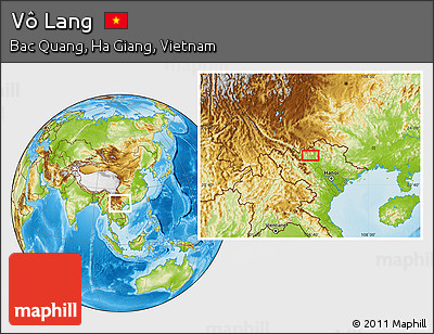 Physical Location Map of Vô Lang
