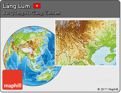 Physical Location Map of Làng Lum