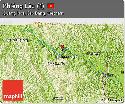 Physical 3D Map of Phiêng Lâu (1)