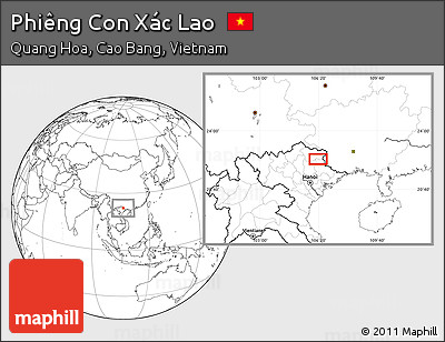 Blank Location Map of Phiêng Con Xác Lao