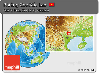 Physical Location Map of Phiêng Con Xác Lao