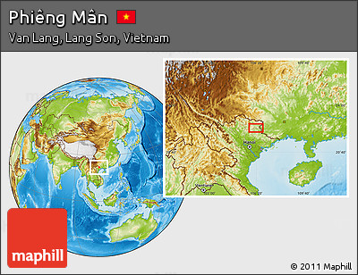 Physical Location Map of Phiêng Mân
