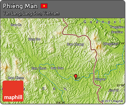 Physical Map of Phiêng Mân
