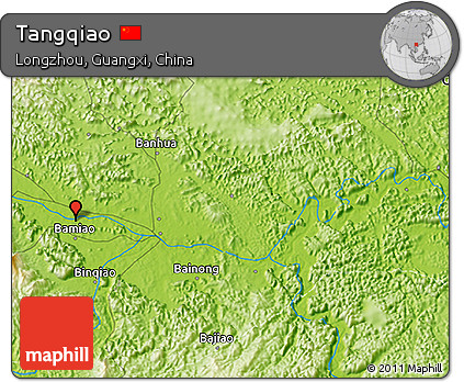 Physical 3D Map of Tangqiao