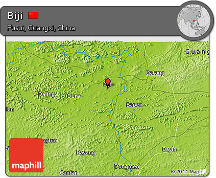 Physical 3D Map of Biji