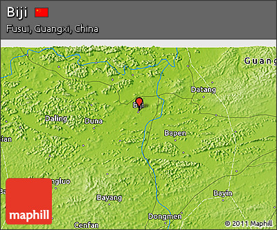 Physical 3D Map of Biji
