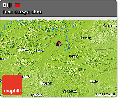 Physical 3D Map of Biji