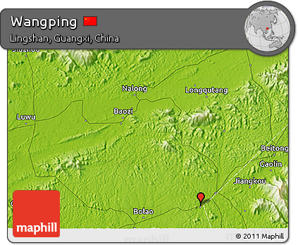 Physical 3D Map of Wangping
