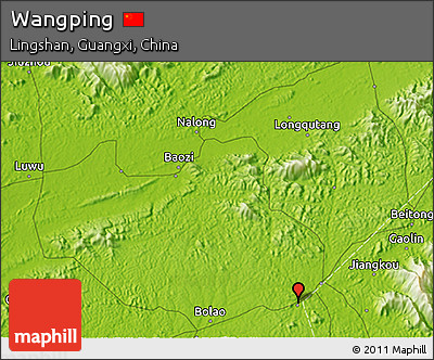 Physical 3D Map of Wangping