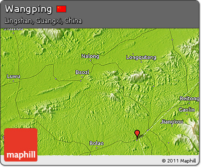 Physical 3D Map of Wangping