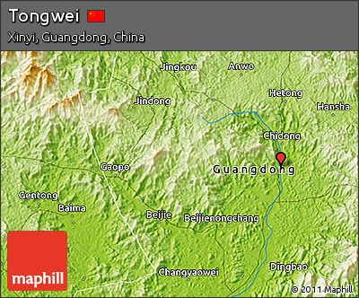 Physical 3D Map of Tongwei