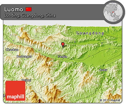 Physical 3D Map of Luomo