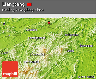 Physical 3D Map of Liangtang