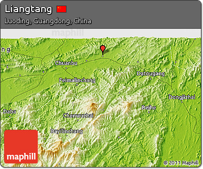 Physical 3D Map of Liangtang
