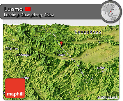 Satellite 3D Map of Luomo