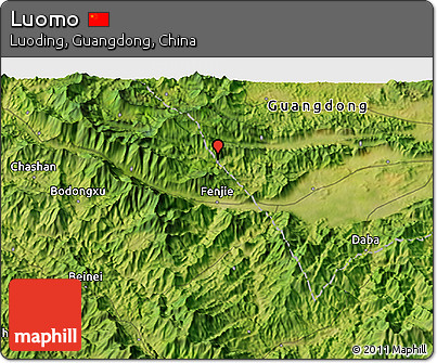 Satellite 3D Map of Luomo