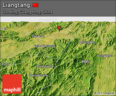 Satellite 3D Map of Liangtang