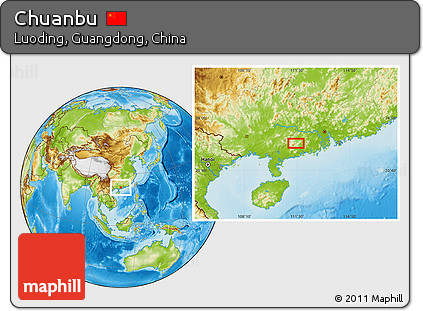 Physical Location Map of Chuanbu