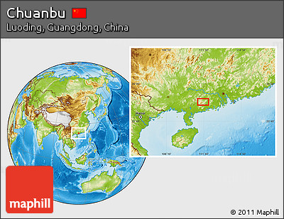 Physical Location Map of Chuanbu