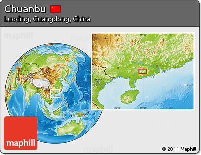 Physical Location Map of Chuanbu