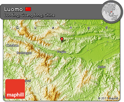 Physical Map of Luomo