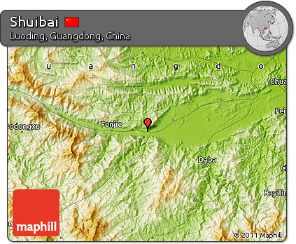 Physical Map of Shuibai