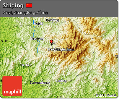 Physical Map of Shiping