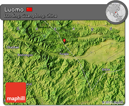 Satellite Map of Luomo
