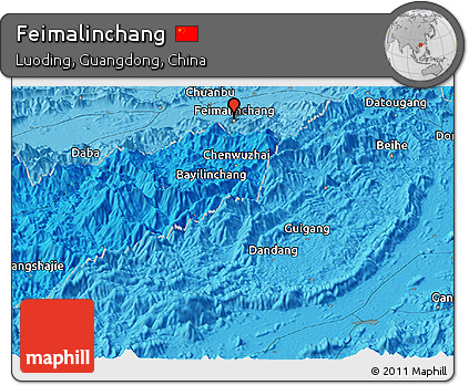 Political Panoramic Map of Feimalinchang