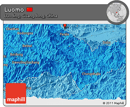 Political Panoramic Map of Luomo