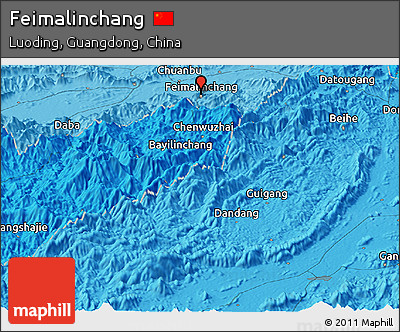 Political Panoramic Map of Feimalinchang