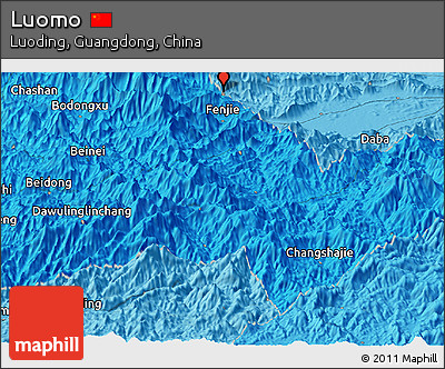 Political Panoramic Map of Luomo