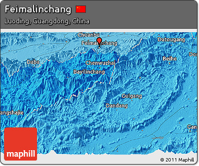Political Panoramic Map of Feimalinchang