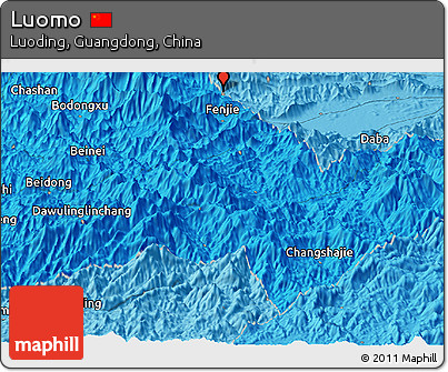 Political Panoramic Map of Luomo