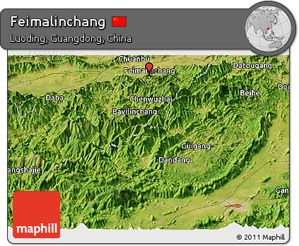 Satellite Panoramic Map of Feimalinchang