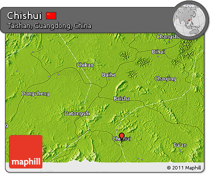 Physical 3D Map of Chishui