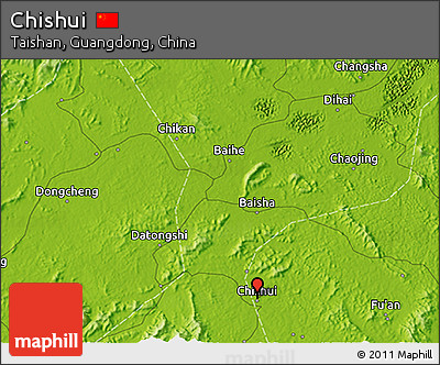 Physical 3D Map of Chishui