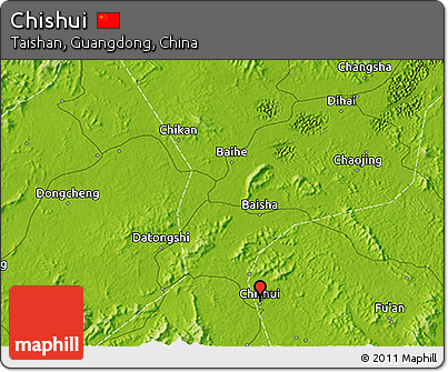 Physical 3D Map of Chishui