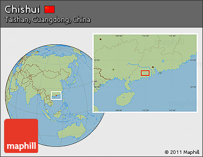 Savanna Style Location Map of Chishui